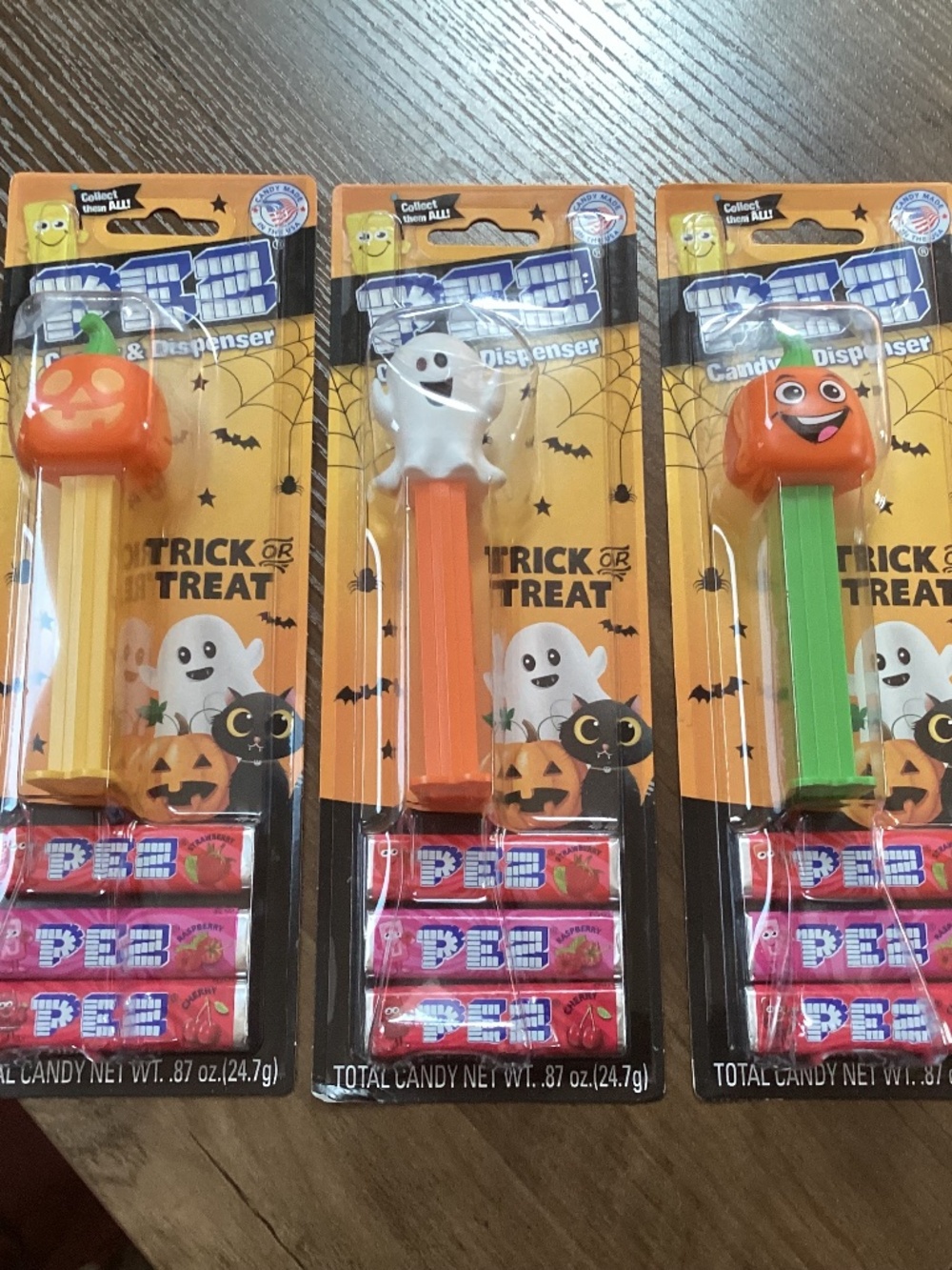 Halloween Trick or Treat PEZ Candy and dispenser Bundle NEW